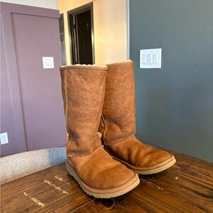 UGG Women's Classic Tall II boots in the chestnut color